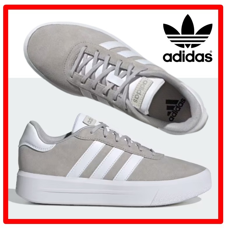 ☆人気☆【Adidas】☆W COURT PLATFORM SUEDE☆22-28cm☆Grey☆