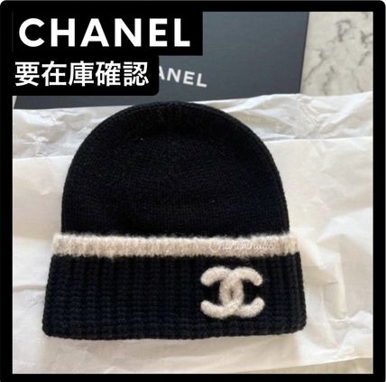 CHANEL Knit Hats Unisex Street Style Bridal Knit Hats