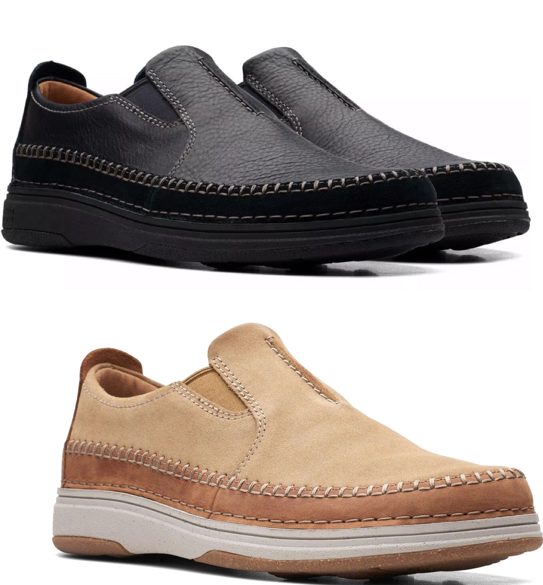 Clarks ビジネス スニーカー ゴア レザー ローファー スリッポン