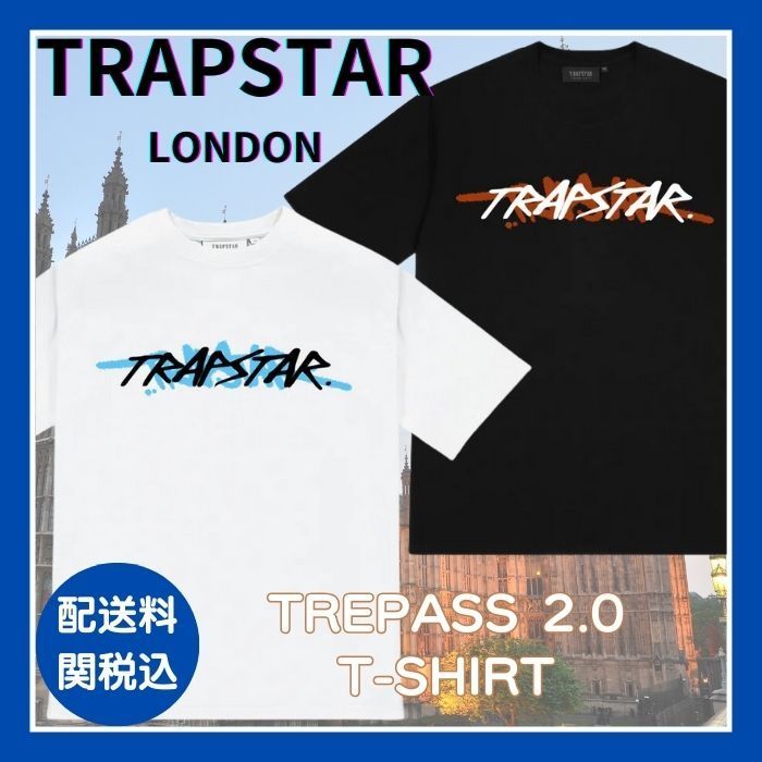 Trapstar London Tシャツ TREPASS 2.0 T-SHIRT BW 送料関税込