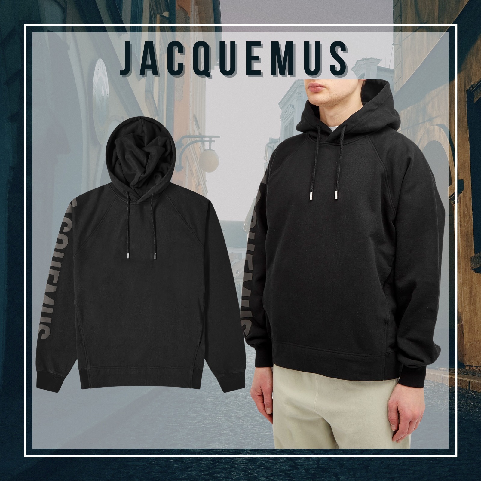 関税・送料込【JACQUEMUS -ジャックムス-】タイポ ロゴ パーカー