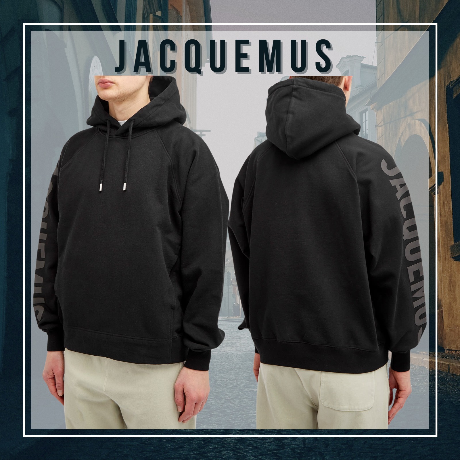 関税・送料込【JACQUEMUS -ジャックムス-】タイポ ロゴ パーカー