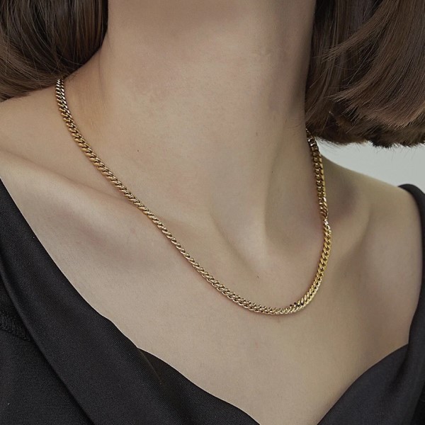 【Shapes Studio】Medium Round Curb Chainネックレス