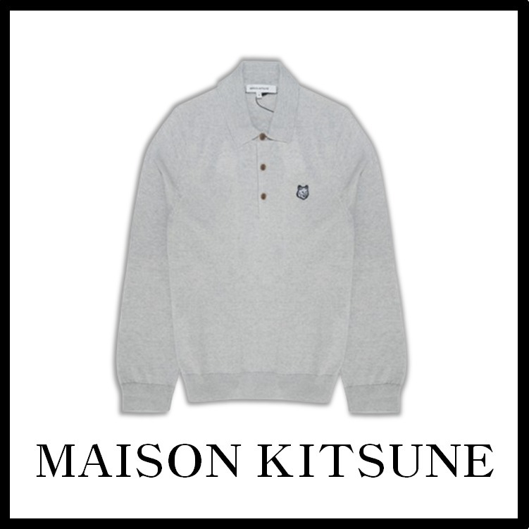 関税込★Maison Kitsune★フォックスヘッドパッチポロジャンパー