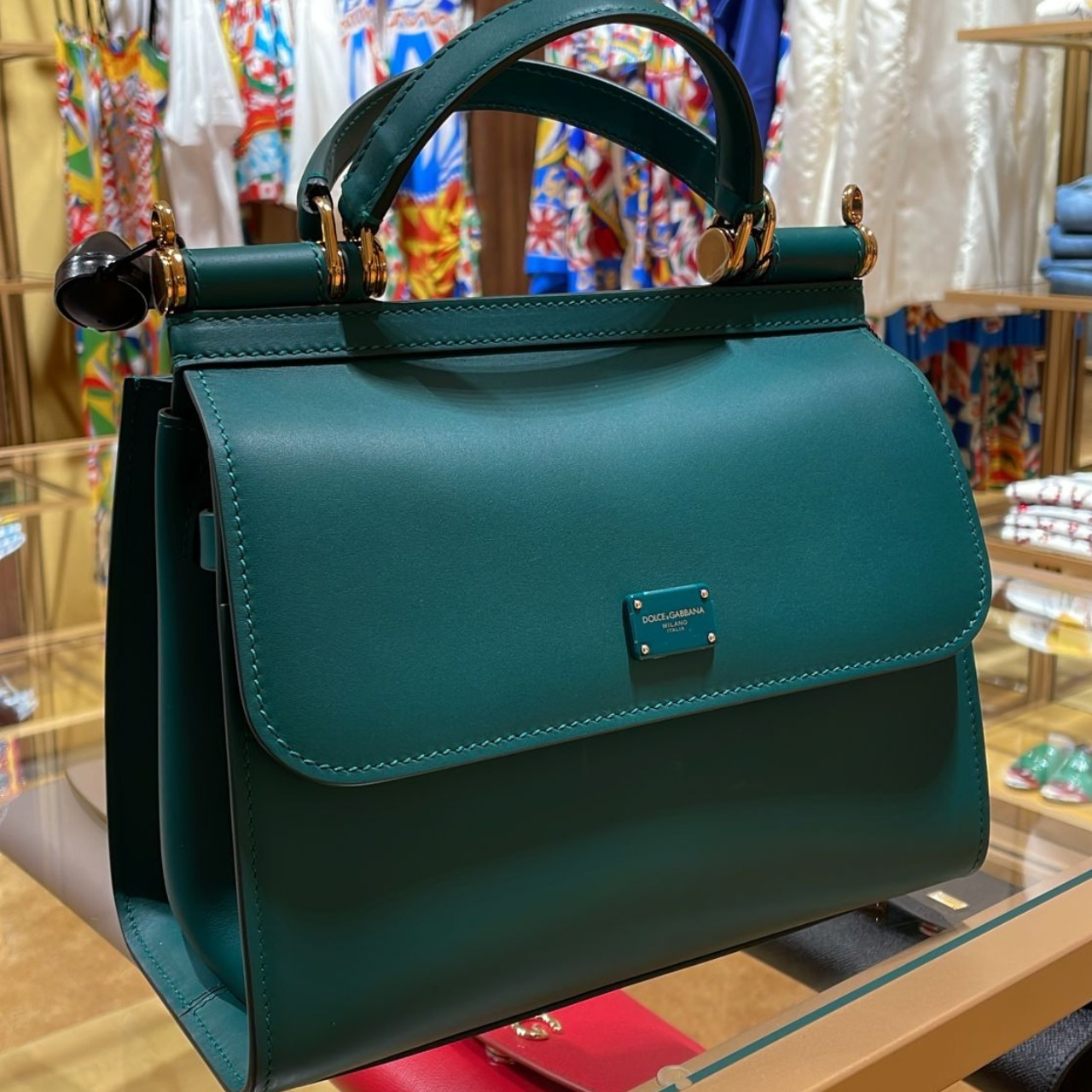 希少 DOLCE&GABBANA ドルガバ MEDIUM CALFSKIN SICILY 58 BAG