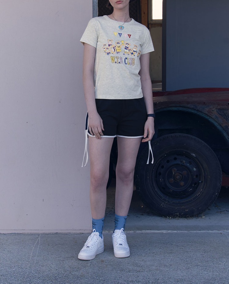KIRSH PLAIN DOLPHIN PANTS 3色★ショート パンツ KIRSH ]☆WORDING GRAPHIC DOLPHIN PANTS (KIRSH/ショートパンツ