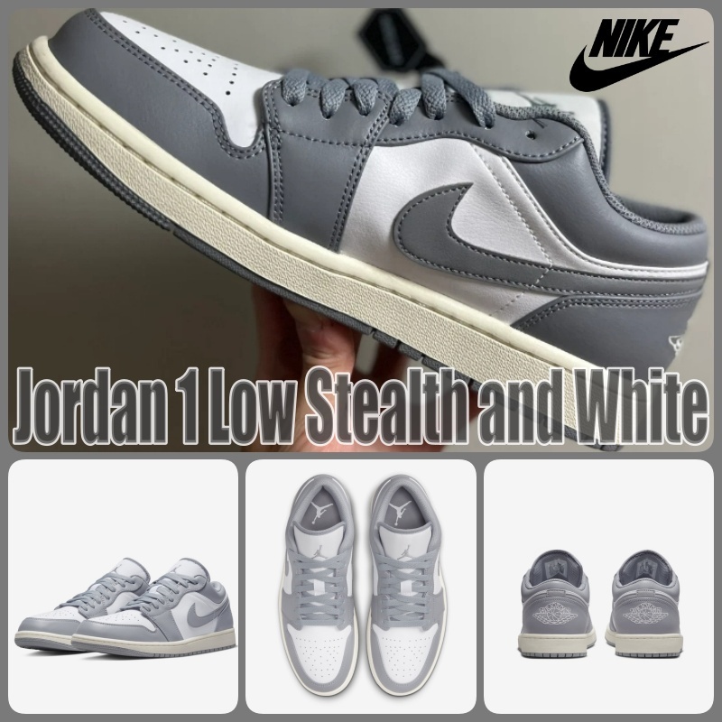 【ナイキ】★NIKE AIR JORDAN 1 LOW STEALTH AND WHITE★