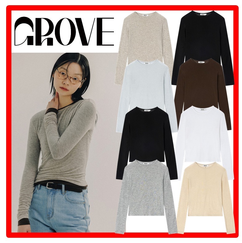☆韓国の人気☆【GROVE】☆Grove BASE T-SHIR.T☆関税込☆