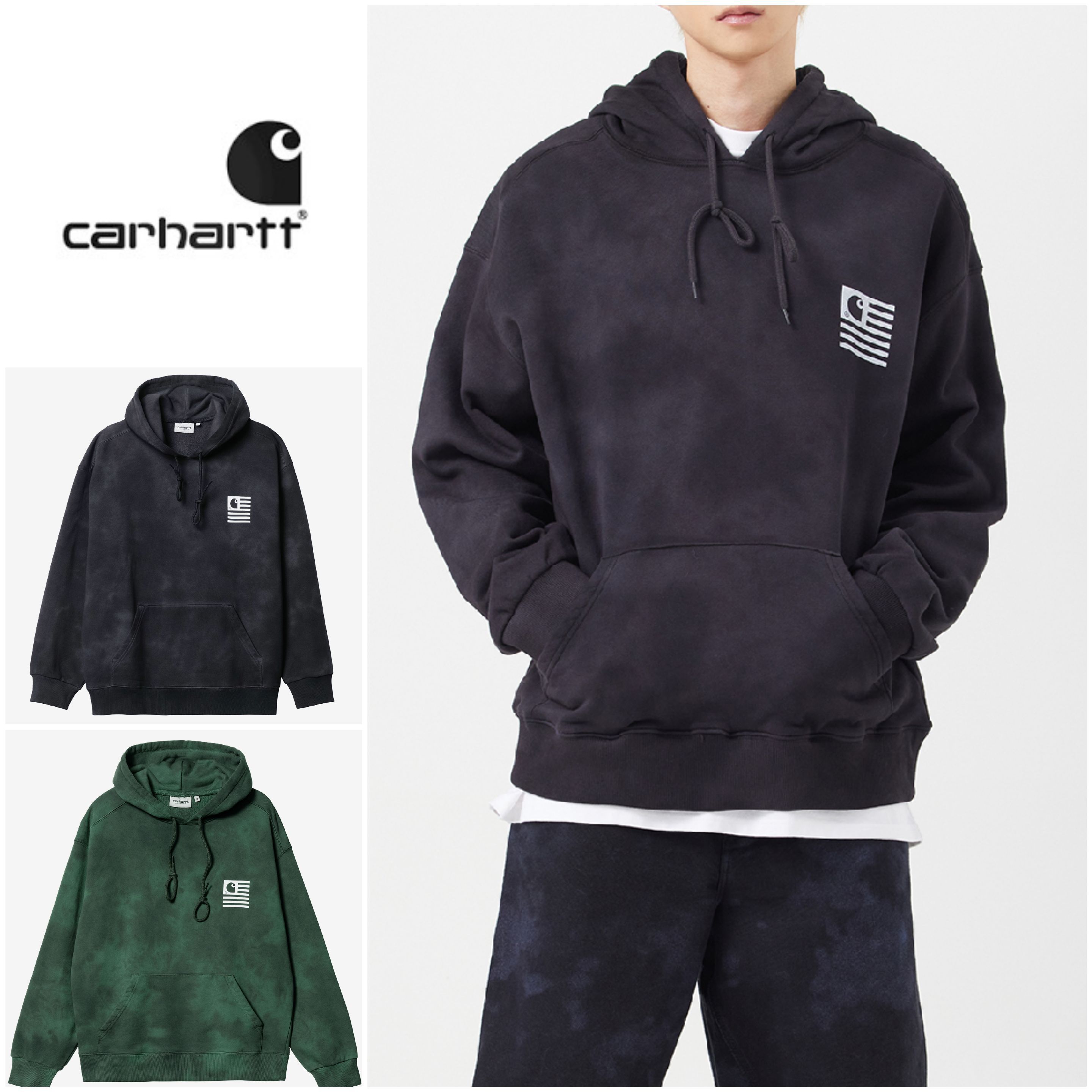 さらに100円引き◆CARHARTT◆HOODED CHROMO SWEATSHIRT