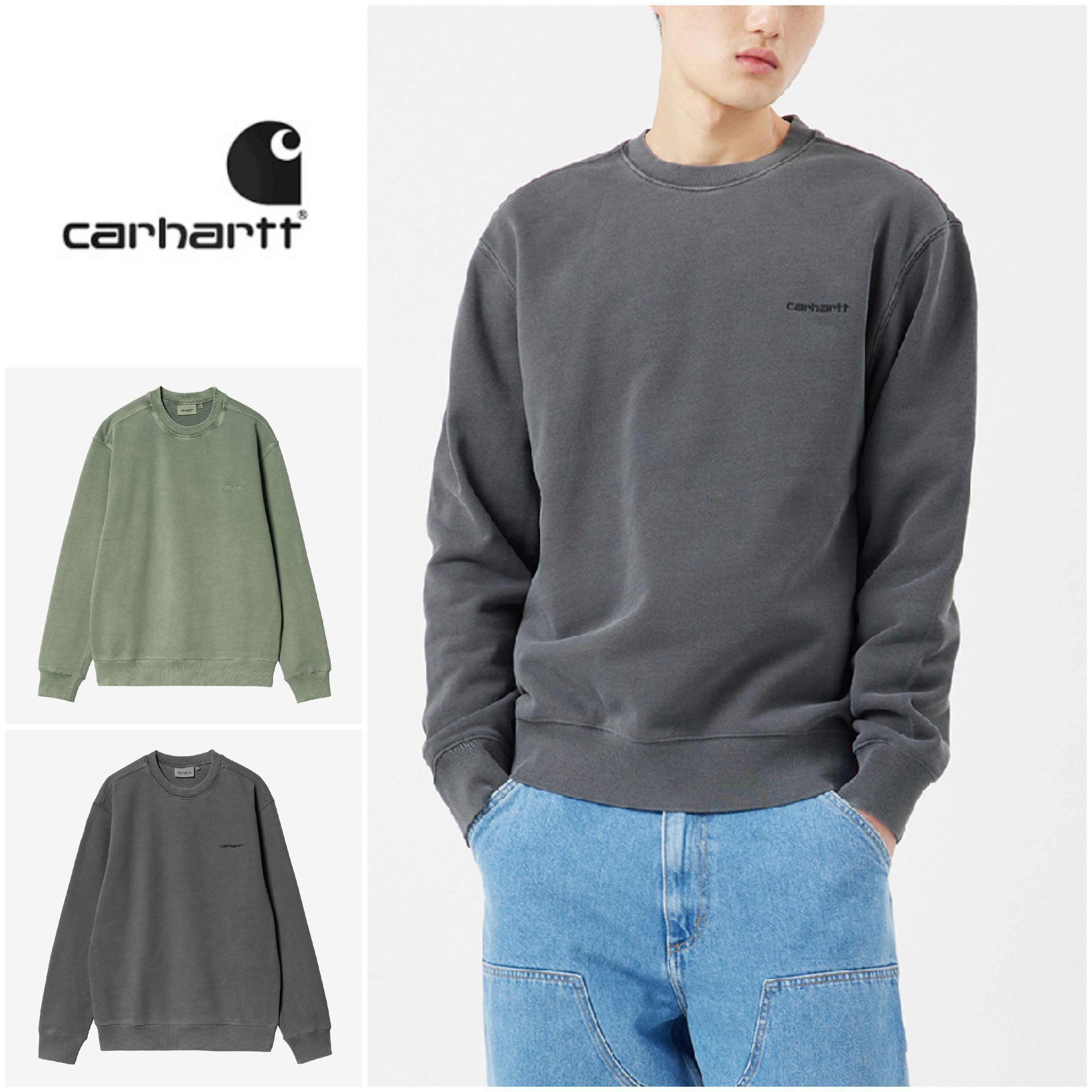 さらに100円引き◆CARHARTT◆DUSTER SCRIPT SWEATSHIRT
