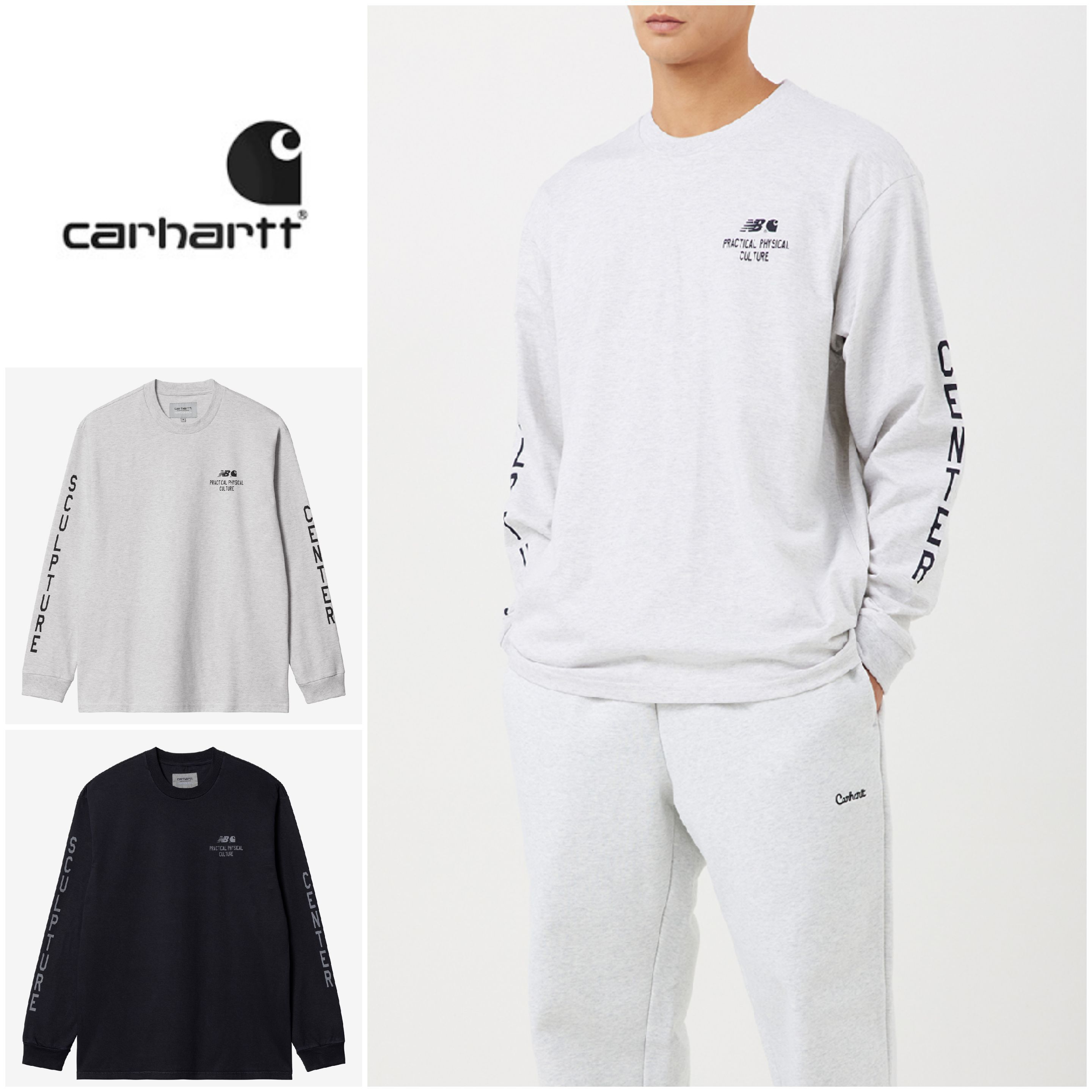 さらに100円引き◆CARHARTT◆SCULPTURE CENTER L/S T-SHIRT