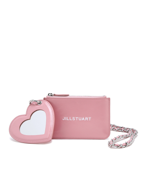 JILLSTUART PAPER LOGO POINT LEATHER CARD WALLET (JILLSTUART