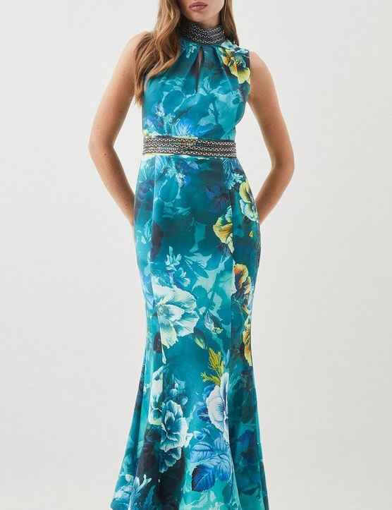 Karen Millen☆ディアマンテ フローラル マーメイド ドレス