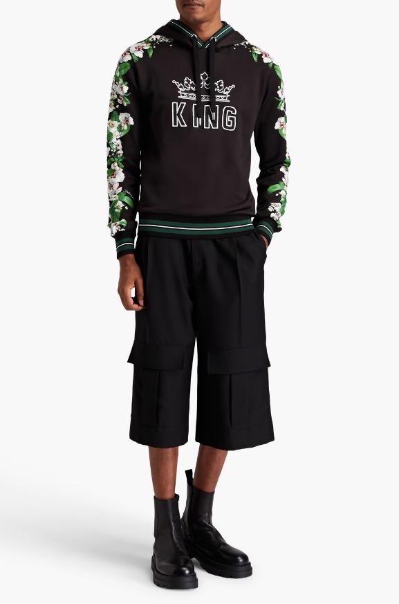 DOLCE & GABBANA】ロゴ 花柄 コットン パーカー【送料関税込】