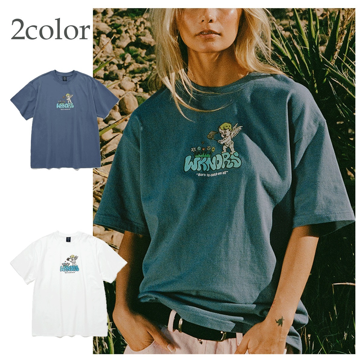 Tシャツ・カットソー WKNDRS CHERUB T-SHIRT 4KH037