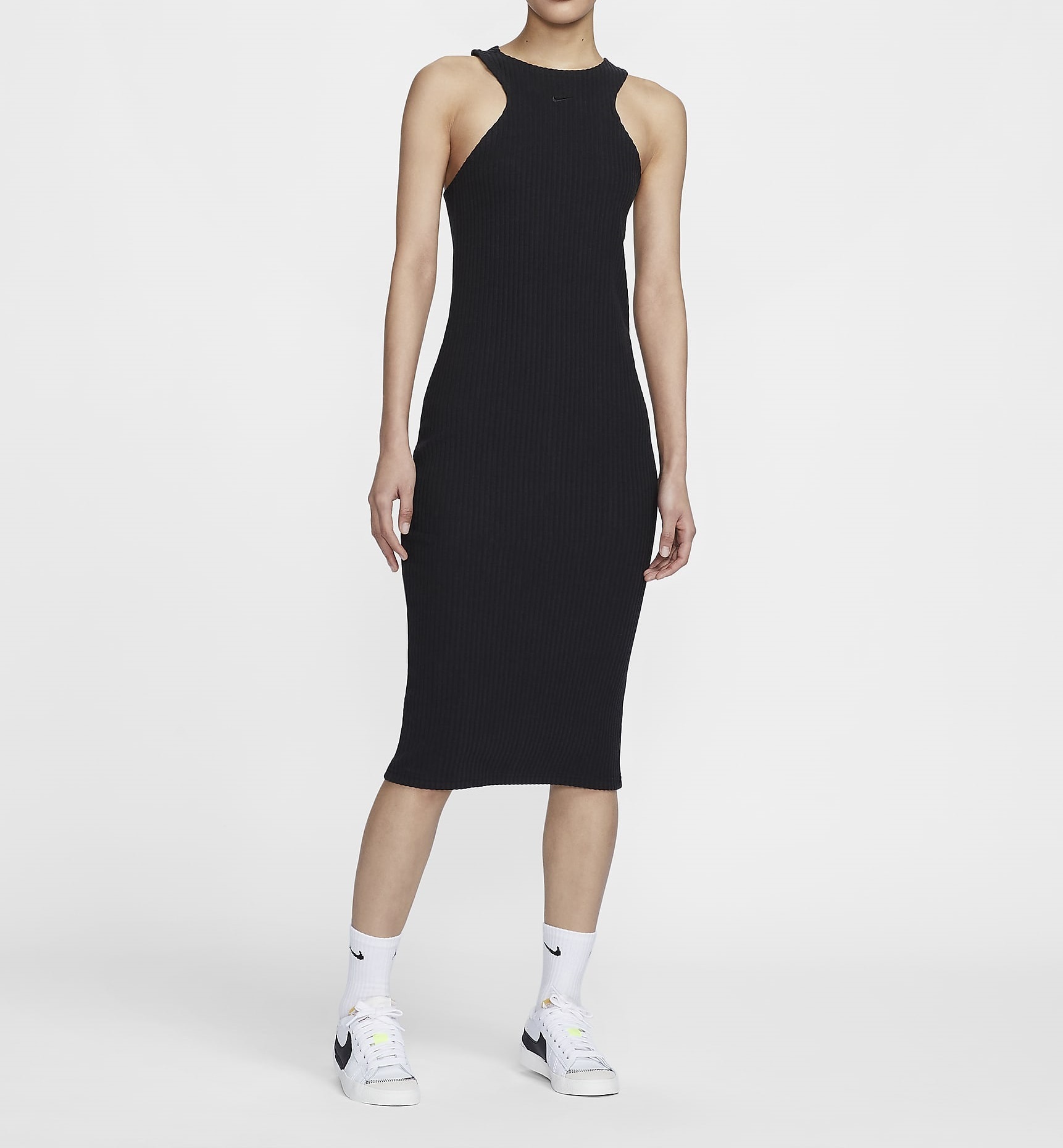 ★NIKE★W NSW CHILL KNIT SLIM RIBBED MIDI ワンピース★関税込 ☆NIKE☆W NSW CHILL KNIT SLIM RIBBED MIDI ワンピース☆追跡可