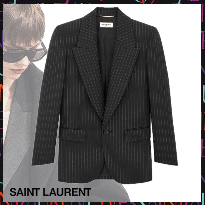 Saint Laurent《ジャケット》リヴ ゴーシュストライプ DHL 直営