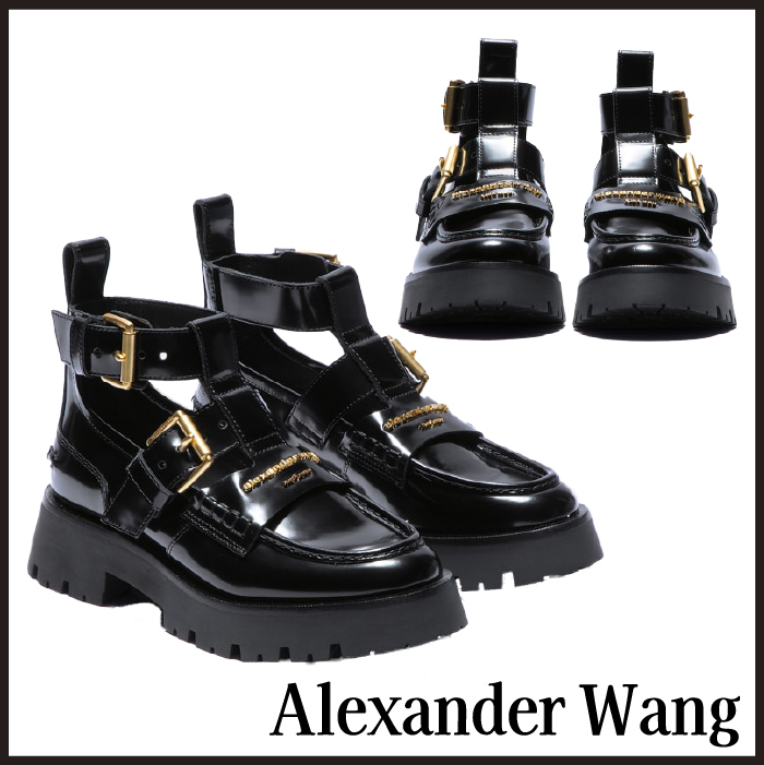 【関税込】Alexander Wang Carter Box Calf Ankle Strap Boots