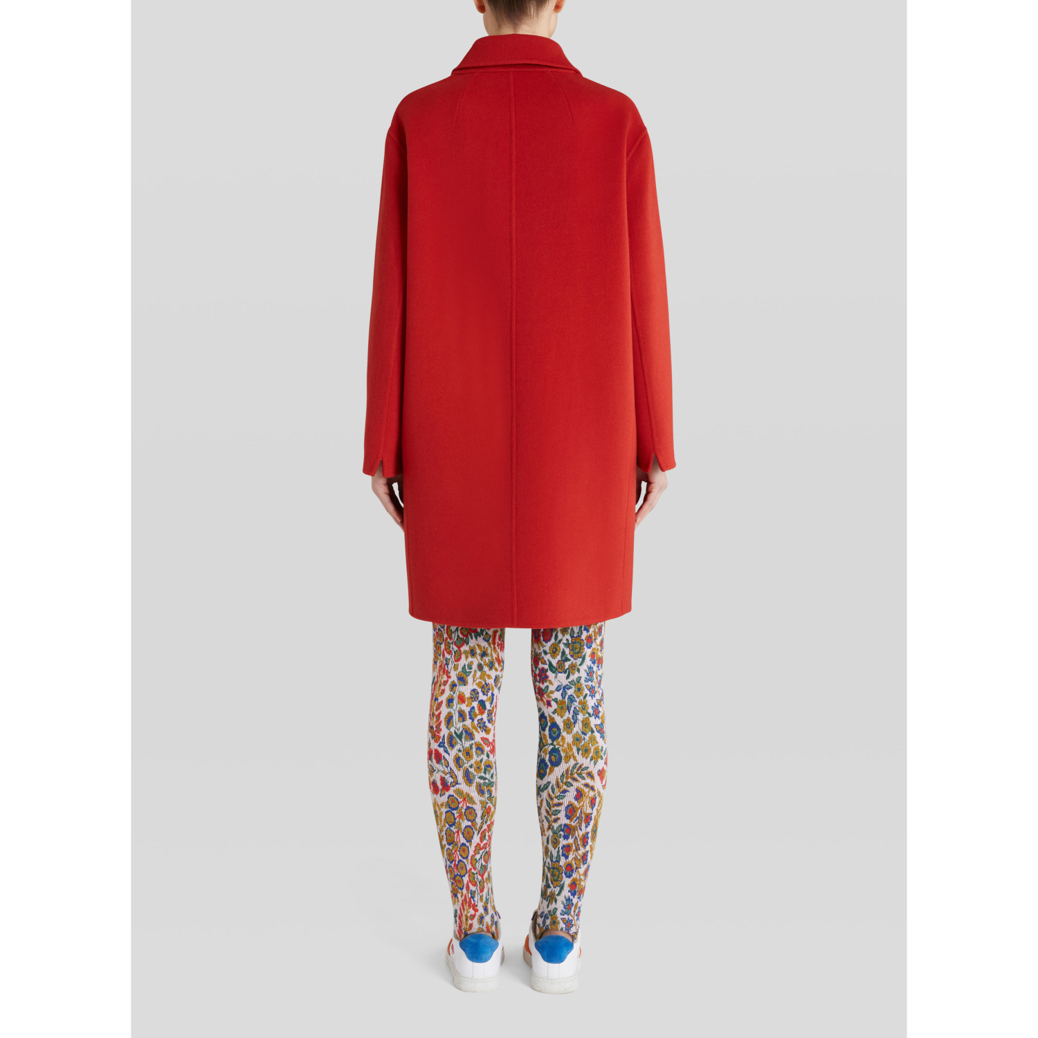 ETRO テーラードウールコート レッド ETRO テーラードウールコート レッド