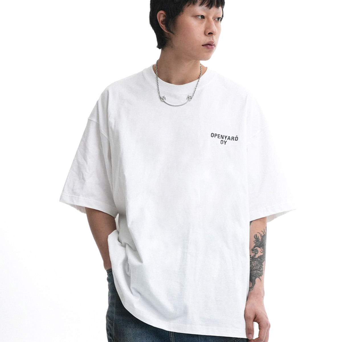 ★OY★ELEVEN STAR T-WHITE★正規品/韓国直送料込/ユニセックス