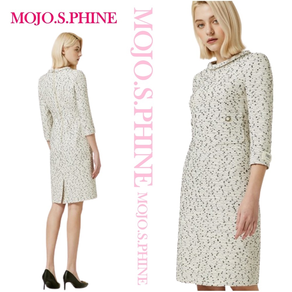 ■MOJO ESPIN(模造エスピン)Pocket-decorated H-line dress
