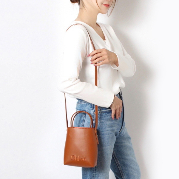 年末のプロモーション特価！ 即発】クロエ (Chloe/トート マイクロトートバッグ SENSE Chloe 下着・アンダーウェア