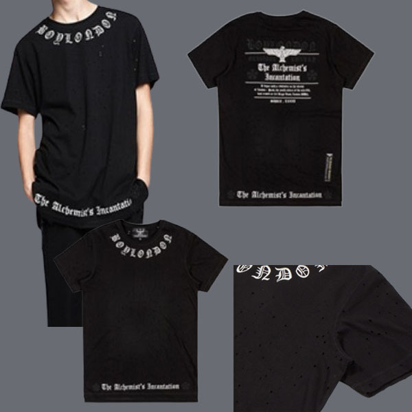 BOYLONDON 正規品★Signature logo VINTAGE HOLE お得な値段