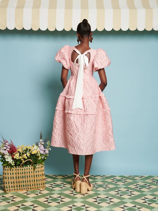sister jane》Lucia Jacquard Midi Dress | épine
