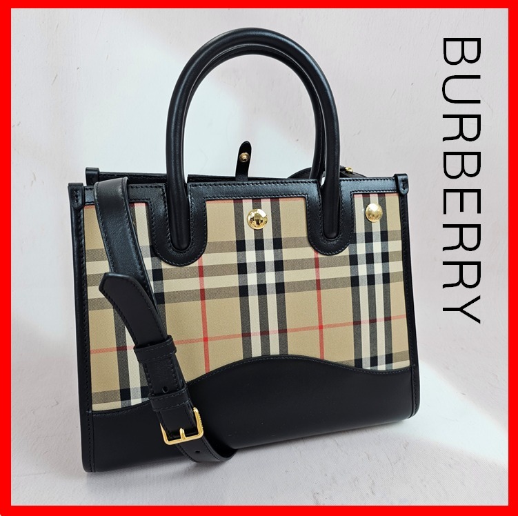☆人気☆【BURBERRY】☆BABY TITLE トート ショルダーバッグ☆