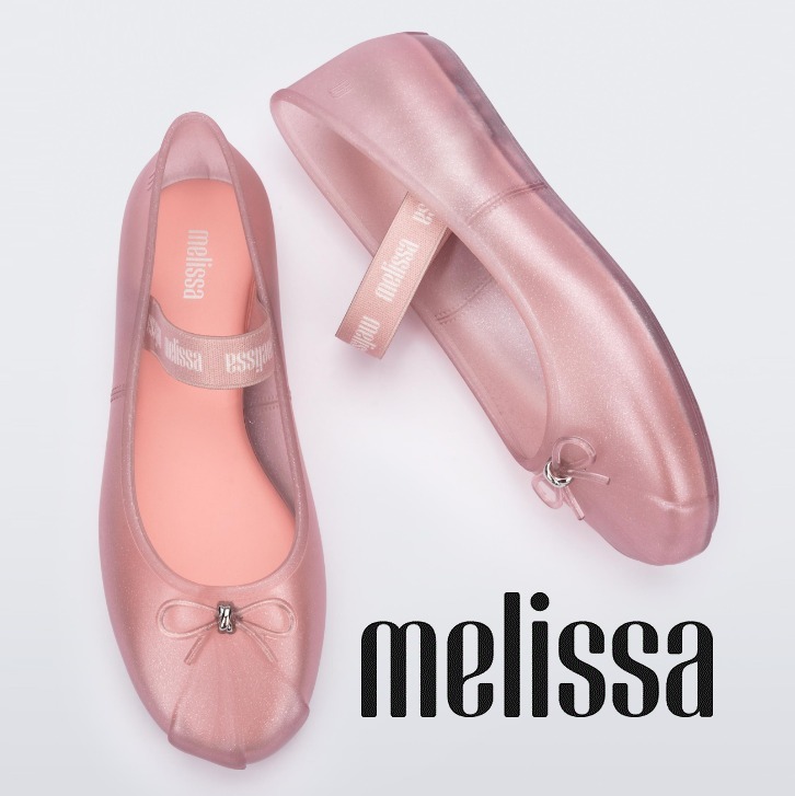 Melissa追跡付/送料込 雨の日対策 バンド付きバレーシューズ