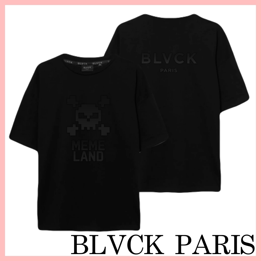 BLVCK PARIS x Memeland スカル Tシャツ ロゴ 半袖 送料込み