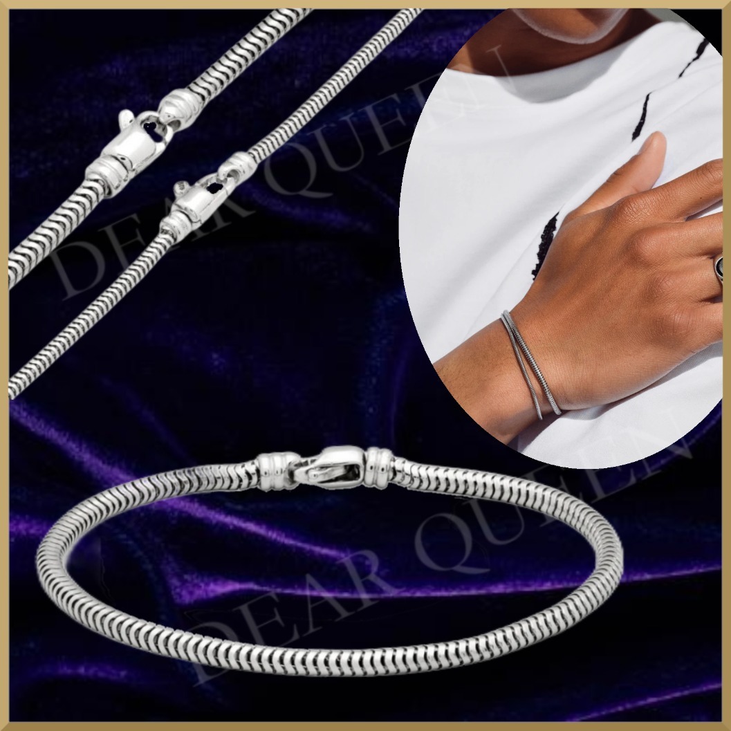 ★エレガントなデザイン【Tom Wood】Snake Bracelet silver