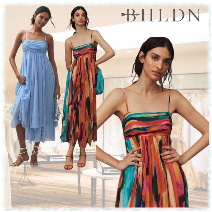 希少☆ BHLDN(ビーホールディン) ノースリーブ シフォン ドレス