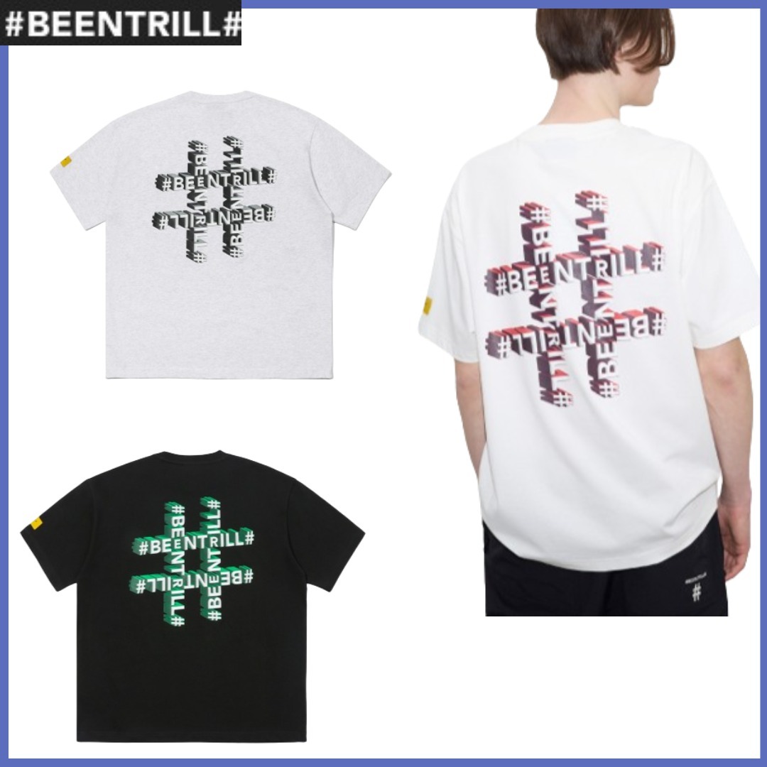 BEENTRILL■3D hashtag Over Fit T-shirt ■送料込