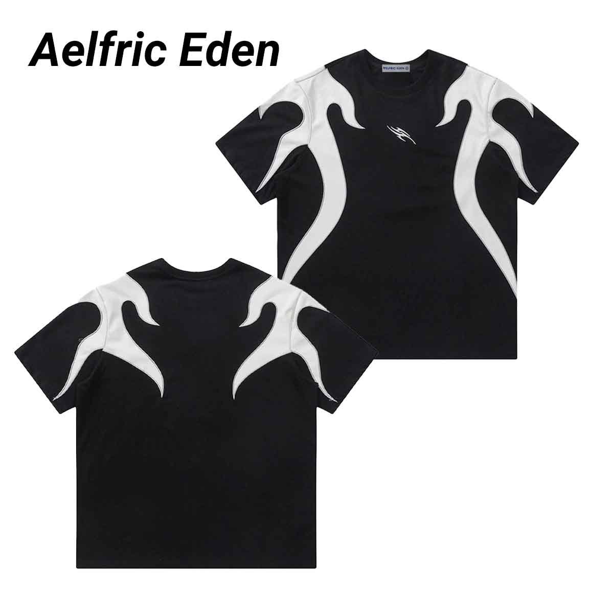 ◆Aelfric Eden◆Flame Embroidery 半袖Tシャツ Black 送料込