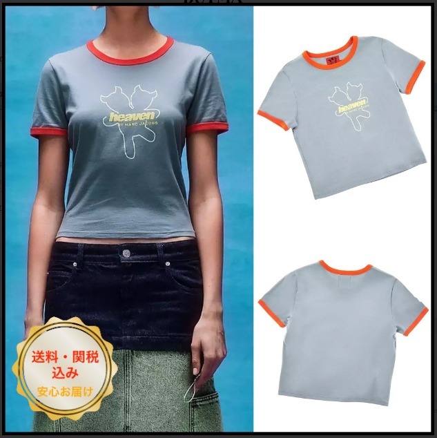 【heaven BY MARC JACOBS】Baby おしゃれ ★ ロゴ入り Tシャツ