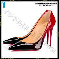 Christian Louboutin Round Toe Street Style Plain Office Style Elegant Style