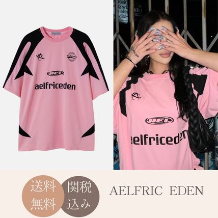 エルフリック・エデン 刺繍 オープンニット Tシャツ Aelfric Eden(エルフリック エデン) Tシャツ・カットソー