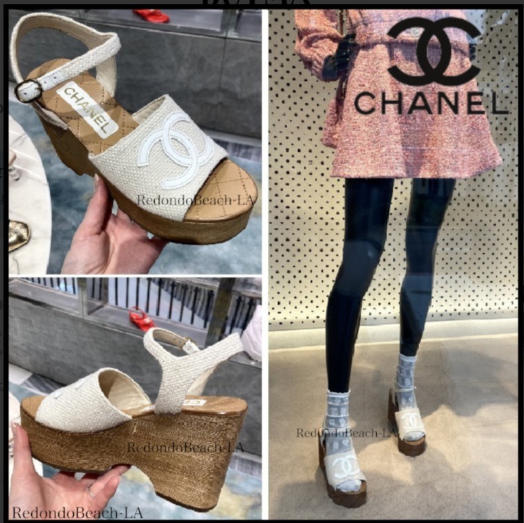 【お洒落なカフェでのんびりしたい】CHANEL★サンダル