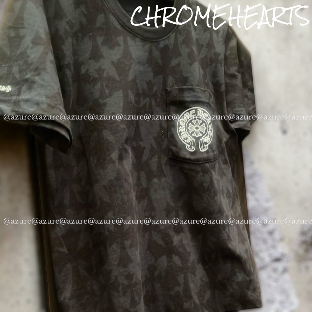 直営インボイス無修正♪CH◆CEMETERY CROSS モノグラム Tシャツ