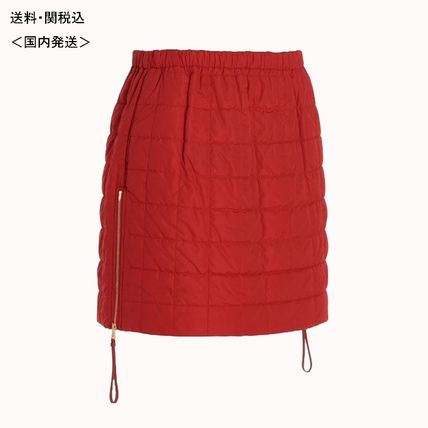 MaxMara Mini Short Nylon Plain Mini Skirts