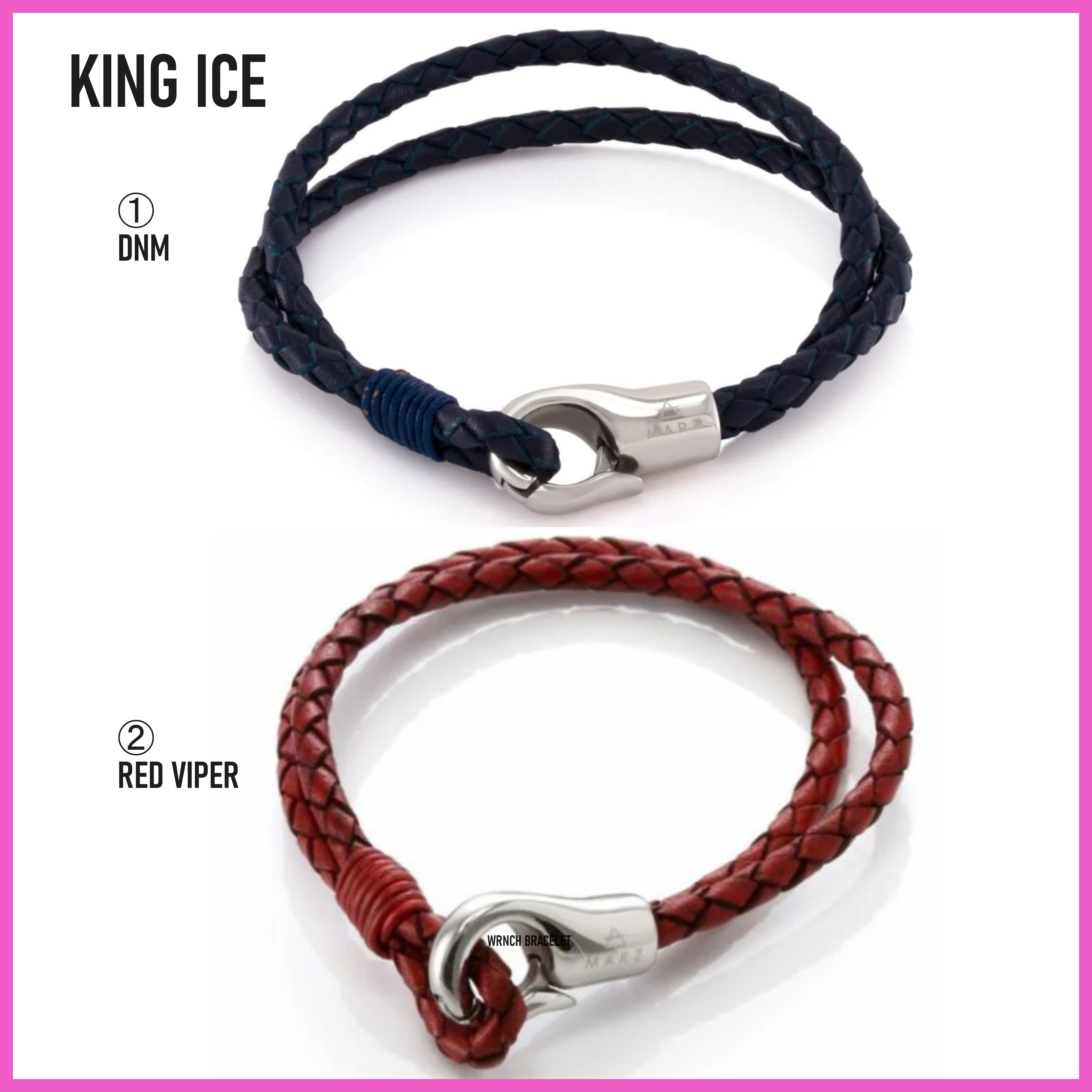 送料関税込【King Ice】BRACELET BY MARZ ブレス (2種) 国内発送