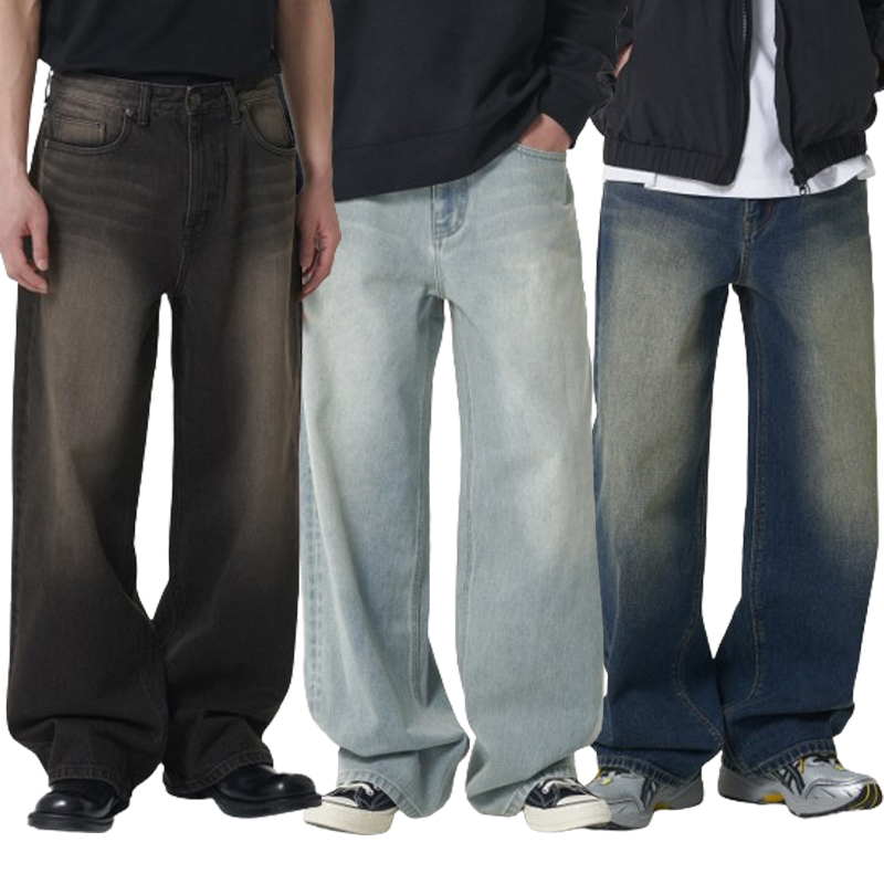 MUSINSA STANDARD MEN'S_ブラッシュワイドデニムパンツ_3色