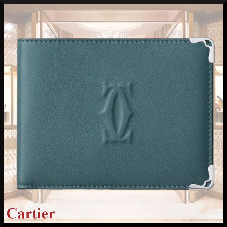 Cartier マスト ドゥ カルティエ 二つ折り 折り畳み ウォレット 国内発送☆Cartier】マストドゥカルティエ 二つ折りウォレット