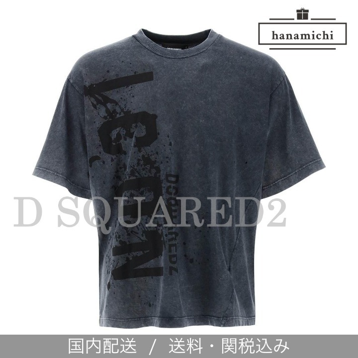 【関税/送料無料】D SQUARED2*Iron Fit Icon Splash T-shirt