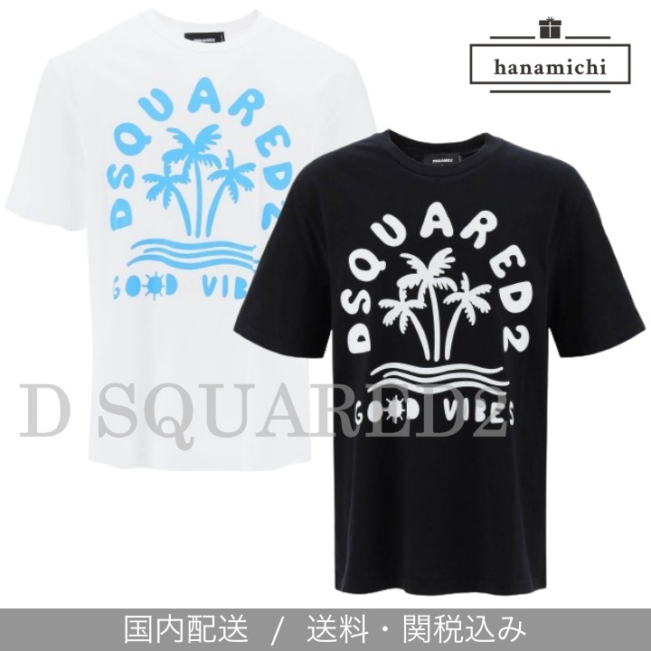 【関税/送料無料】D SQUARED2*Crewneck Short-Sleeved T-Shirt