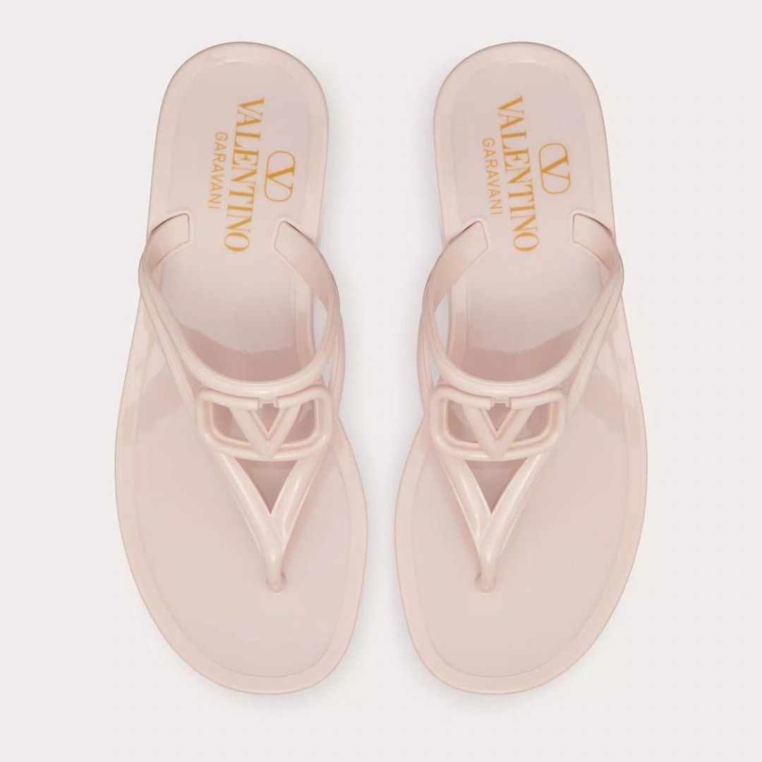 VALENTINO】 Vロゴ シグネチャー ラバー トングサンダル