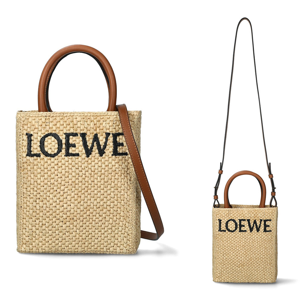 LOEWE ロエベ スタンダード A5 トートバッグ（ラフィア）