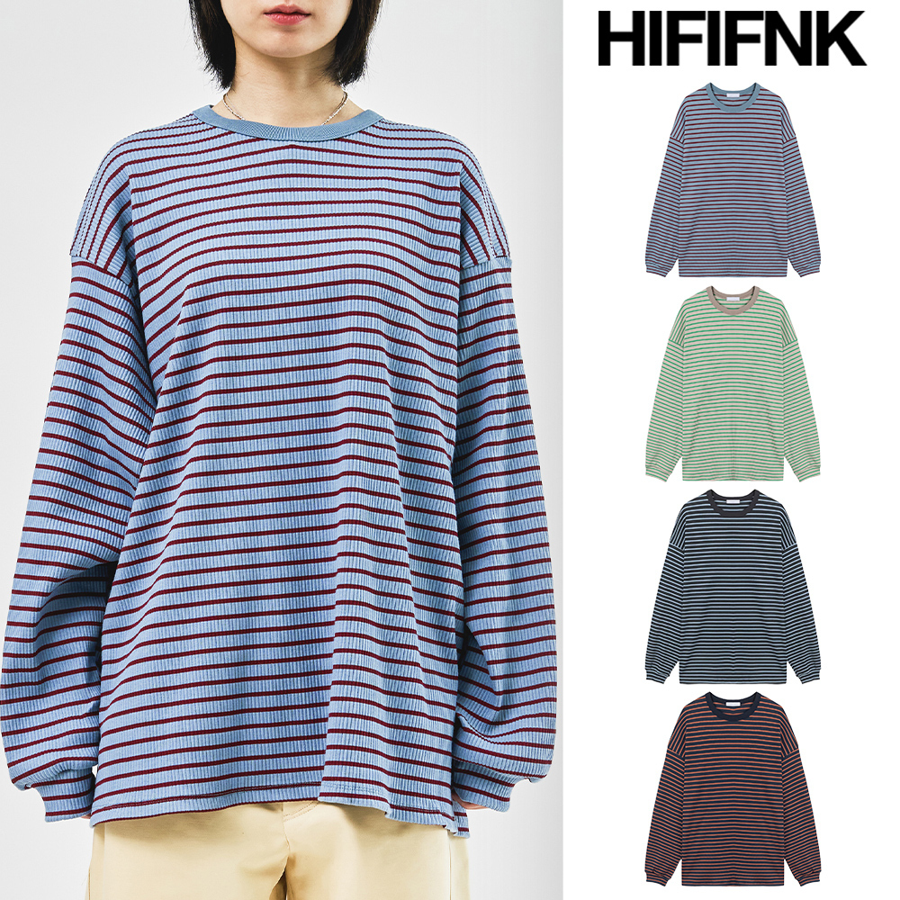 【HI FI FNK】Tate Embo Striped Longsleeve