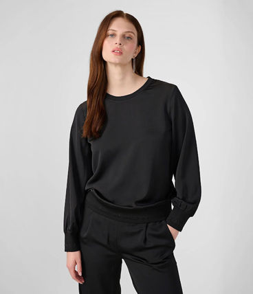 Karl Lagerfeld Shirts & Blouses Casual Style Rib Street Style Long Sleeves Plain Party Style